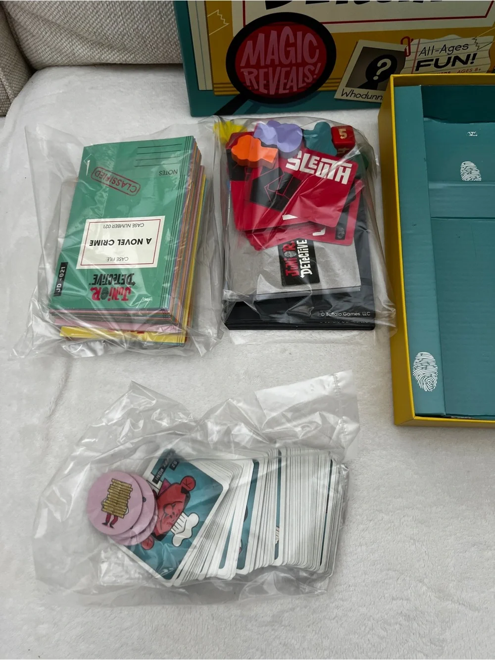 Junior Detective Game Bord Toys for Kids Ages 8+  2-6 Players Complete